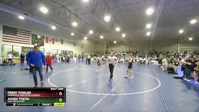 113 lbs Cons. Round 5 - Perry Fowler, Sanderson Wrestling Academy vs Ayden Tokita, East Idaho Elite