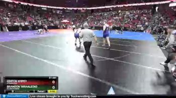 D1-285 lbs Champ. Round 1 - Brandon Wraalstad, Oconomowoc vs Griffin Empey, Stoughton