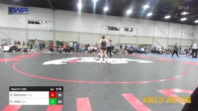 96 lbs Rr Rnd 1 - Damian Barbosa, Untouchables 12u Blue vs Keaton Dietz, LWA 12U