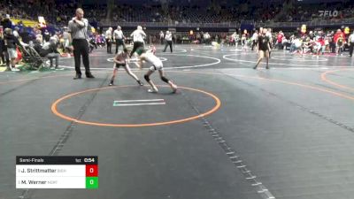 56 lbs Semifinal - Journey Strittmatter, Bishop Carroll vs Madeline Werner, Northwestern Lehigh