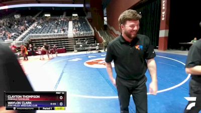 67 lbs Champ. Round 1 - Clayton Thompson, Pinedale Pummelers vs Waylon Clark, Star Valley Wrestling Club