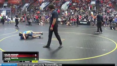 70 lbs Champ. Round 1 - Kaleb Werner, Kingsford Youth WC vs Chase Pirotta, Fruitport