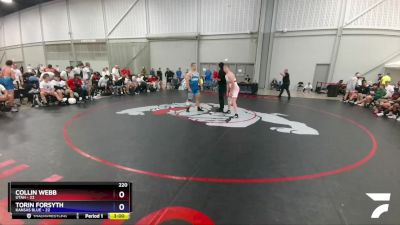 220 lbs 4th Wrestleback (16 Team) - Collin Webb, Utah vs Torin Forsyth, Kansas Blue