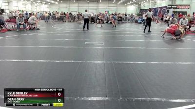 157 lbs Cons. Round 3 - Kyle Deisley, Black Knight Wrestling Club vs Dean Gray, Unattached