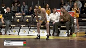 133 lbs Ronnie Stevens, N Colorado vs Montorie Bridges, Wyoming