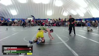 132 lbs Round 6 (8 Team) - Tristyn Herrick, FORGE vs Karson Yancer, Phoenix WC