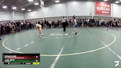 74 lbs Quarterfinal - Ethan Pope, Williamsburg Wrestling Club vs Luke Beck, Imperium