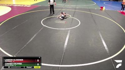 55 lbs Semis & 1st Wrestleback (8 Team) - Conner Krumrei, Grand Rapids vs Landon Klossner, Centennial