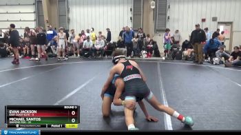 96 lbs Round 3 (8 Team) - Michael Santos, Diamond Fish vs Evan Jackson, East Coast Elite