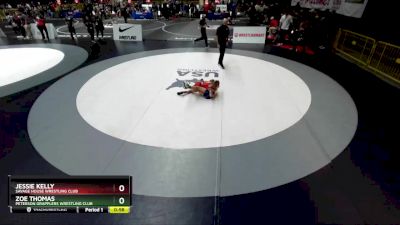 62 lbs Semifinal - Jessie Kelly, Savage House Wrestling Club vs Zoe Thomas, Peterson Grapplers Wrestling Club