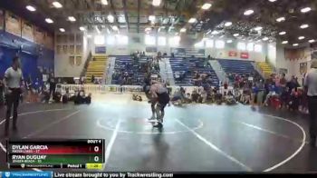 132 lbs Quarterfinals (8 Team) - Ryan Duguay, Jensen Beach vs Dylan Garcia, Mater Lakes