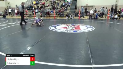 45 lbs Cons. Round 2 - Greysen Ganski, Mosinee Youth Wrestling vs Tanner Surrette, STMA