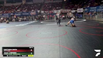 D 3 126 lbs Cons. Round 2 - Noah Cordero, Patrick Taylor - Science/Tech. vs Matthew Smith, De La Salle