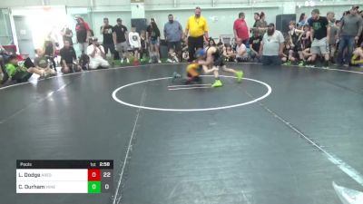 65 lbs Pools - Logan Dodge, Ares W.C. (MI) vs Cooper Durham, Mineral Wells Bulldawgs