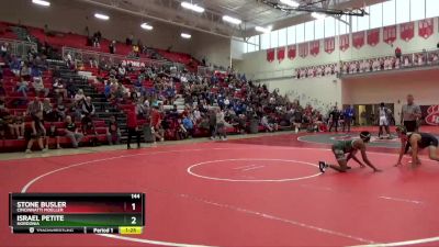 144 lbs Quarterfinal - Israel Petite, Nordonia vs Stone Busler, Cincinnatti Moeller