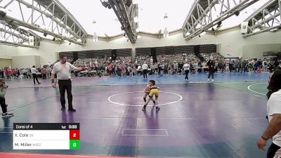 55-T lbs Consi Of 4 - Xander Cole, Dover Bandits vs Myles Miller, Wrecking Crew Wrestling Academy