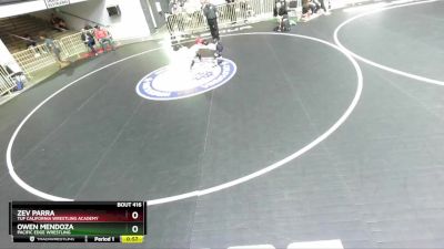 49 lbs Champ. Round 3 - Zev Parra, TUF California Wrestling Academy vs Owen Mendoza, Pacific Edge Wrestling