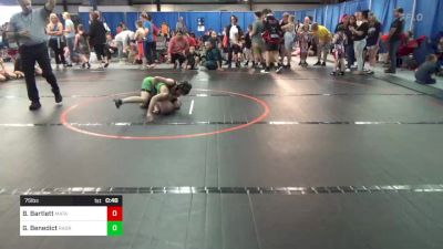 75 lbs Rr Rnd 4 - Brandon Bartlett, Mat Assassins vs Grant Benedict, Ragin Raisins WC