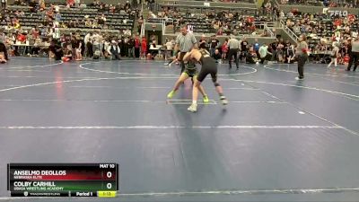 85 lbs Cons. Round 2 - Anselmo Deollos, Nebraska Elite vs Colby Carhill, Ubasa Wrestling Academy