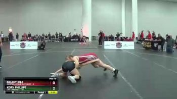109 lbs Placement Matches (16 Team) - Kelsey Bilz, Campbellsville University vs Kory Phillips, Life University
