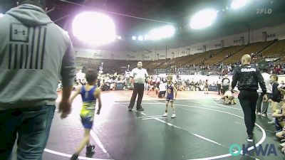 51 lbs Rr Rnd 1 - Jaxon Wolfenberger, Team Tulsa Wrestling Club vs Sawyer Bagwill, Berryhill Wrestling Club