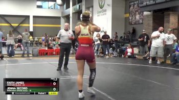 142 lbs Semis (4 Team) - Faith James, Missouri Black vs Jenna Secord, Nebraska Vipers Gold