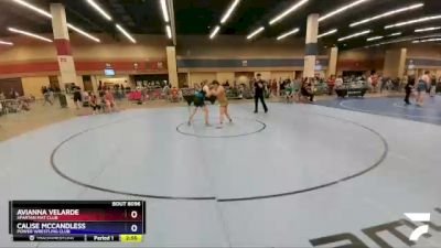 180 lbs Cons. Round 1 - Avianna Velarde, Spartan Mat Club vs Calise McCandless, Power Wrestling Club