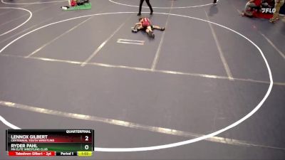 78 lbs Quarterfinal - Lennox Gilbert, Centennial Youth Wrestling vs Ryder Pahl, MN Elite Wrestling Club