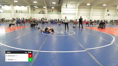 112 lbs Consi Of 16 #2 - Gabe Sardone, Fisheye WC vs Cole Belden, Fair Haven VT