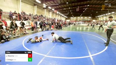 57 lbs Consi Of 4 - Andres Valdez, Alamosa vs Jace Kop, Montezuma Cortez WC