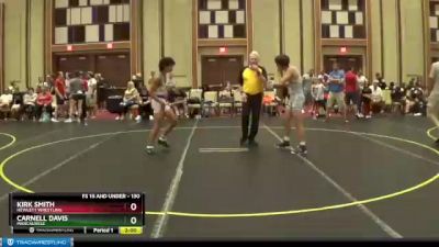 130 lbs Quarterfinal - Carnell Davis, MarcAurele vs Kirk Smith, Hewlett Wrestling