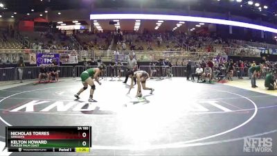 3A 160 lbs Cons. Round 1 - Kelton Howard, Flagler Palm Coast vs Nicholas Torres, Sarasota