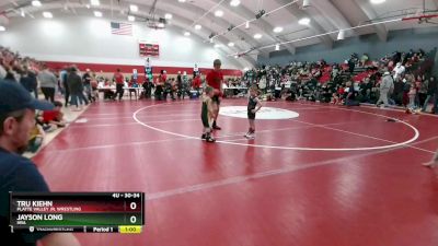 30-34 lbs Round 4 - Jayson Long, HRA vs Tru Kiehn, Platte Valley Jr. Wrestling