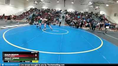 220 lbs Champ. Round 1 - Shaun Benson, Natrona County vs Wesley Downs, Lander Valley