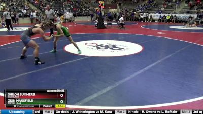 5A 132 lbs Quarterfinal - Shiloh Summers, Van Buren vs Zion Mansfield, Sylvan Hills