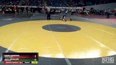 4A-152 lbs Quarterfinal - Gavin Sandoval, Crook County vs Jack Lieuallen, Pendleton