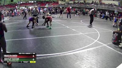 100 lbs Semifinal - Braylyn Smith, Sherman Challengers vs Bentley Kuchar, Battle Creek Brave Elite