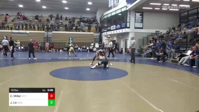 157 lbs Consi Of 4 - Carson Miller, Pittsburgh vs Jaden Le, Columbia