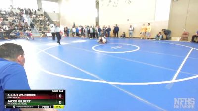 122 Boys Cons. Round 2 - Alijah Wardrobe, Otay Ranch vs Jacob Gilbert, Mater Dei Catholic