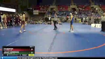 132 lbs Semis & 1st Wb (8 Team) - Grady Anderson, W4-Jamestown vs Ty Burton, W2-Minot