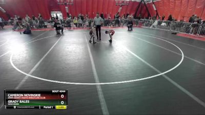 49 lbs Cons. Semi - Grady Bales, Wisconsin vs Cameron Novinskie, Iowa-Grant Youth Wrestling Club