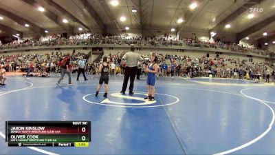 90 lbs Cons. Round 5 - Oliver Cook, Lee`s Summit Wrestling Club-AA vs Jaxon Kinslow, Seneca Youth Wrestling Club-AAA