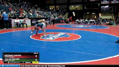 7A-132 lbs Quarterfinal - Anthony Santos, Camden County vs Collin Mullins, North Paulding