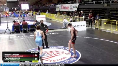 138 lbs Semifinal - Cayden Phillips, Granite Wrestling Club vs Mason Savidan, Sunkist Kids/Monster Garage