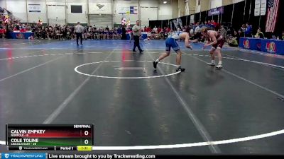 138 lbs Semis & 1st Wrestleback (8 Team) - Calvin Empkey, Norfolk vs Cole Toline, Lincoln East