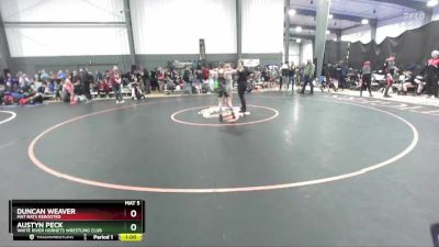 82 lbs Quarterfinal - Duncan Weaver, Mat Rats Rebooted vs Austyn Peck, White River Hornets Wrestling Club