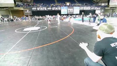 46-50 lbs Quarterfinal - Makayela Sawyer, Thunder Mountain Wrestling Club vs Virginia LaBarbera, BMA Wrestling