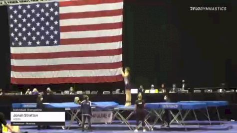 Jonah Stratton - Individual Trampoline, Agility - 2021 USA Gymnastics Championships