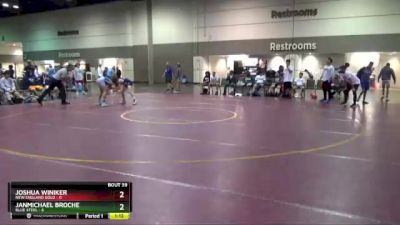 113 lbs Placement Matches (16 Team) - Janmichael Broche, Blue Steel vs Joshua Winiker, New England Gold