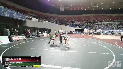 6A-182 lbs Champ. Round 1 - Michael Campos, Liberty vs Shankara Carson, Ida B. Wells